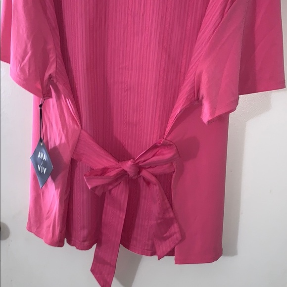 BNWT Ava & Viv Pink Women's Top - Picture 6 of 10